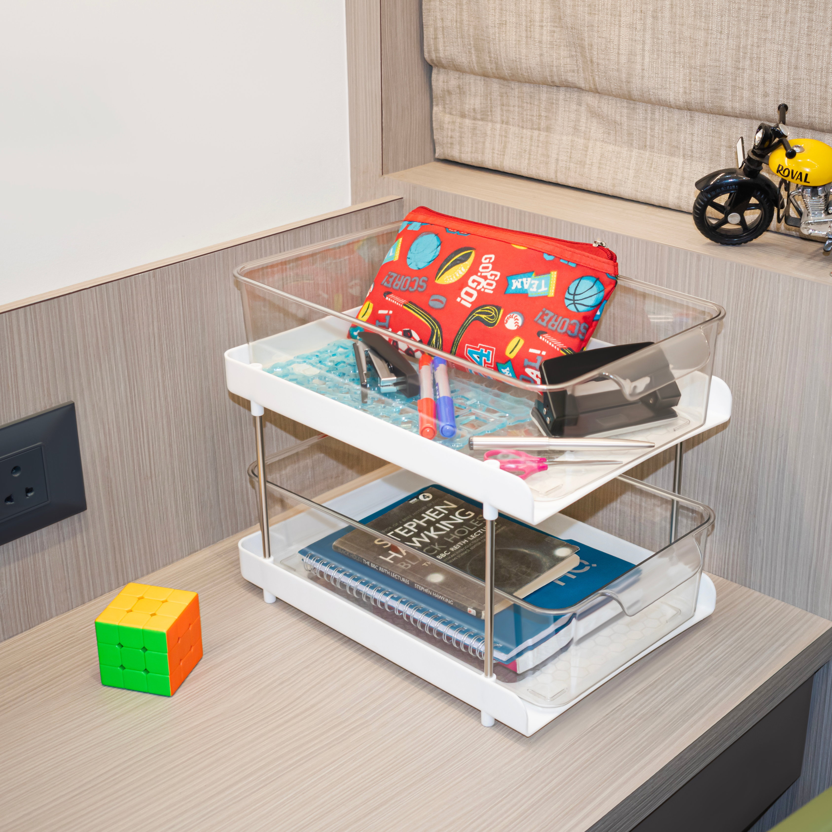 Multipurpose Organizer for Bathroom, Kitchen, Office & Dressing Room - Lightweight, Durable, and Space-Saving Storage Solution