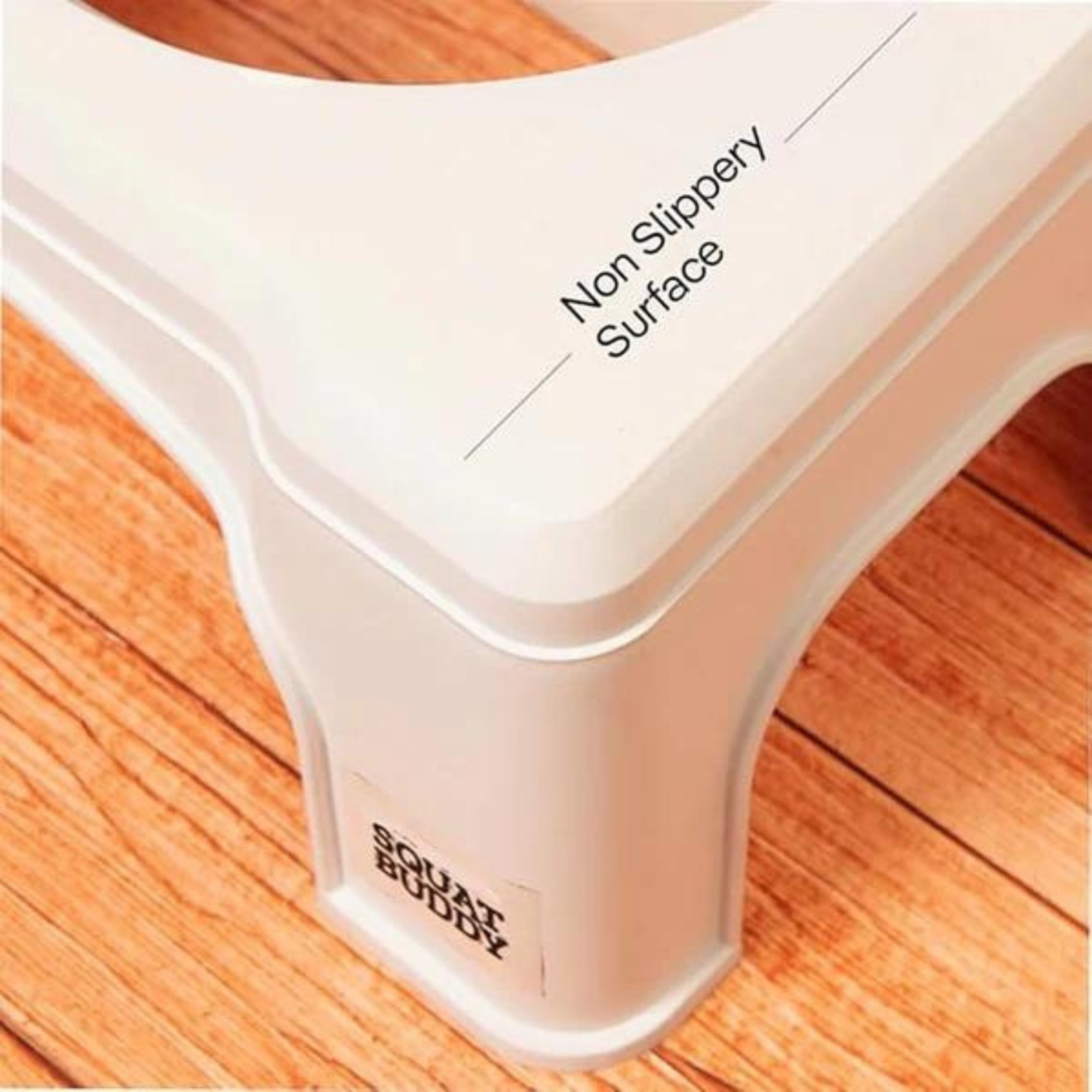 Bathroom Stool Elevated Potty Footstool for Adults Optimal Squat Angle for Western Toilets