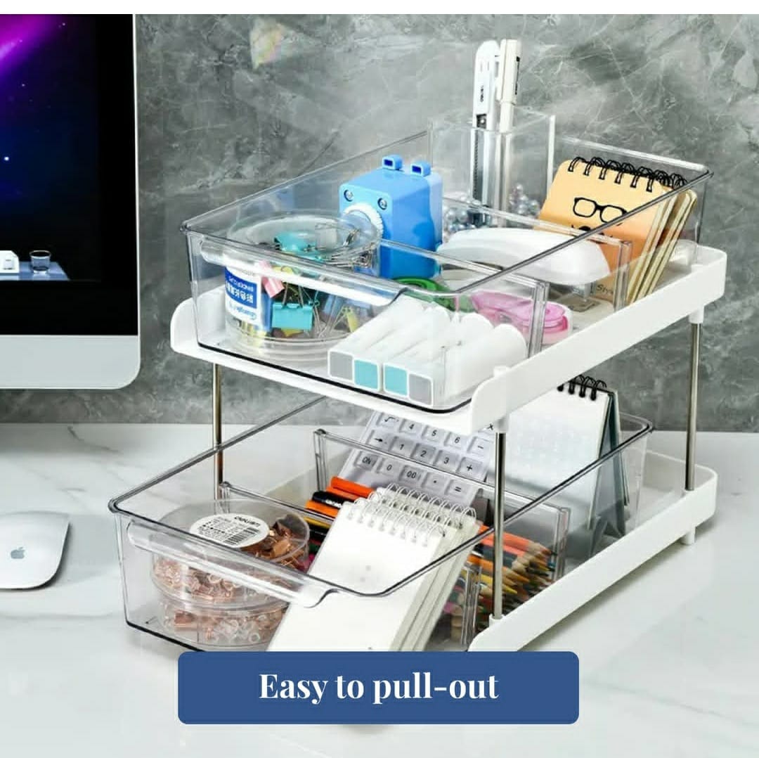 Multipurpose Organizer for Bathroom, Kitchen, Office & Dressing Room - Lightweight, Durable, and Space-Saving Storage Solution