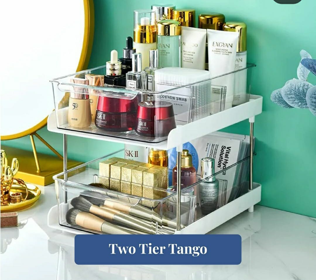 Multipurpose Organizer for Bathroom, Kitchen, Office & Dressing Room - Lightweight, Durable, and Space-Saving Storage Solution